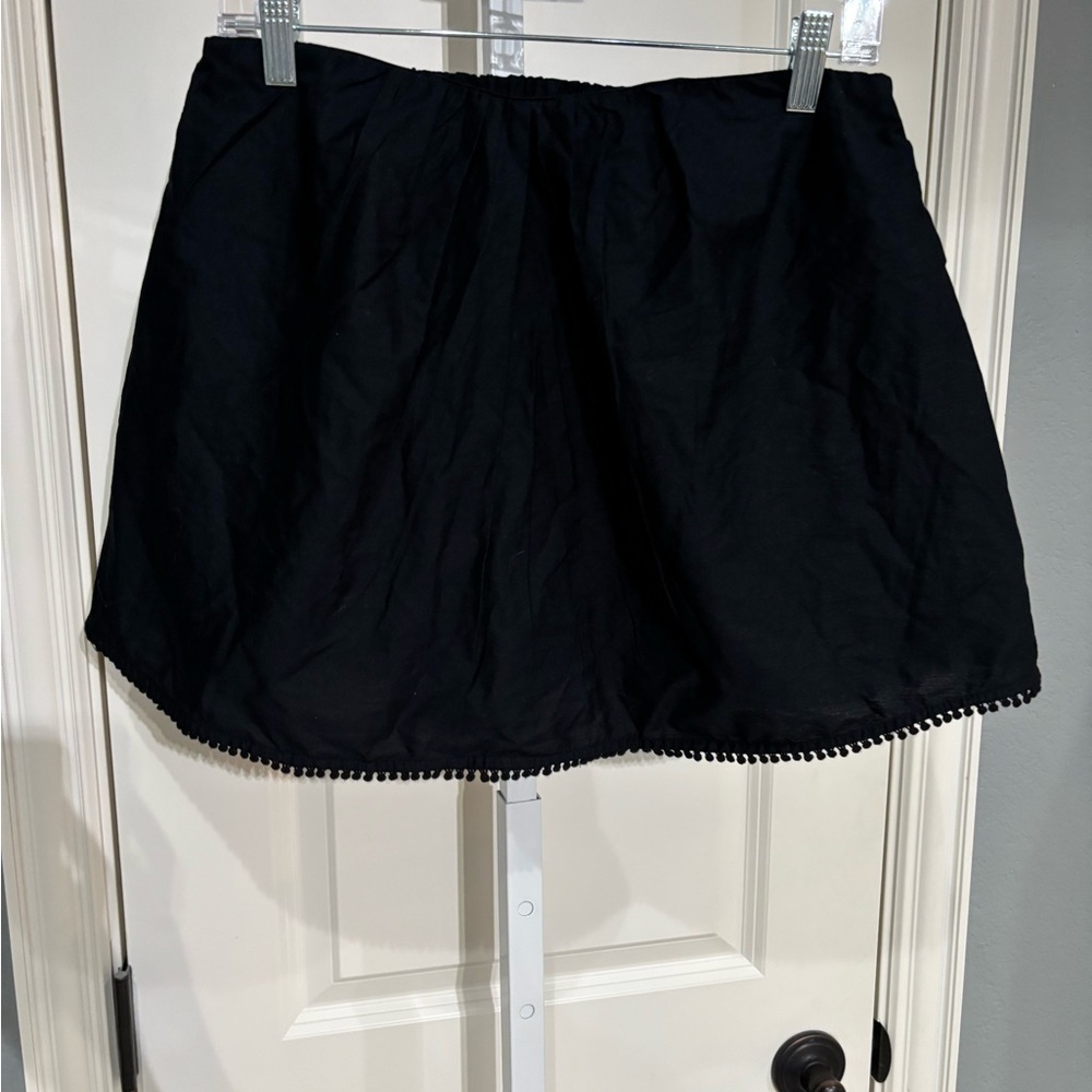 Anthropologie Women's Size Medium Black Strapless Keyhole Back Swing Crop NWT
